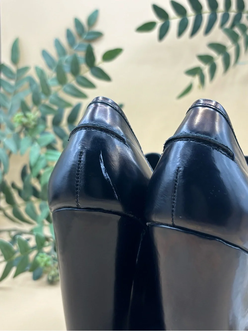 Sam Edelman Classic Black Leather Slip-On Platform Loafers